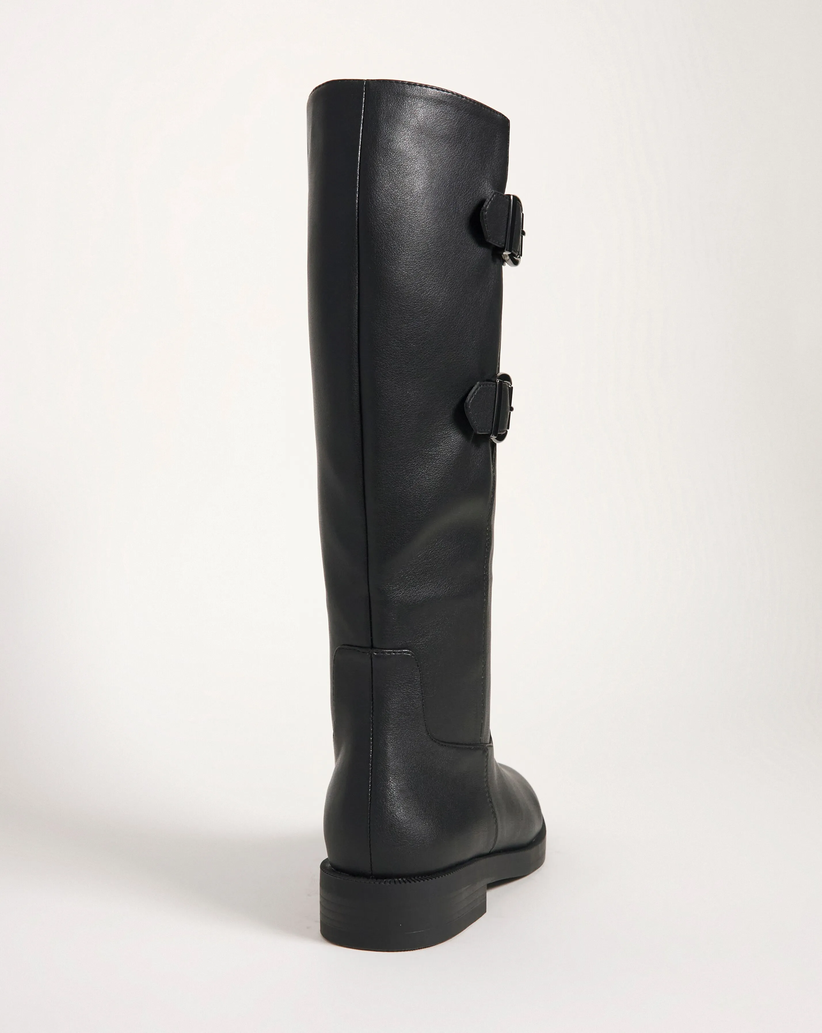 Cosmo Double Buckle High Leg Boot EEE Fit Super Curvy Calf