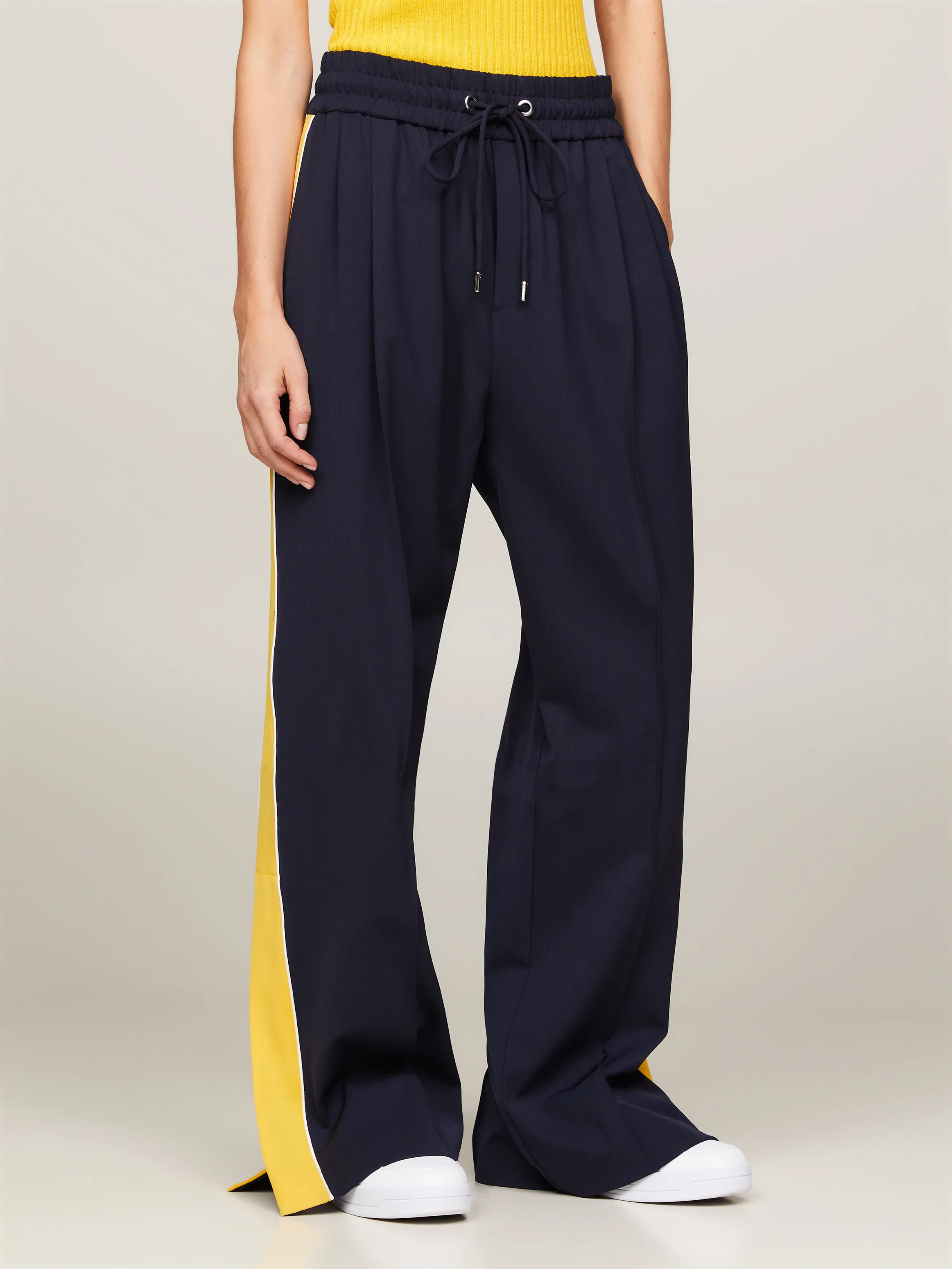 Crest Dual Gender Side Stripe Relaxed Joggers | Pants | Tommy Hilfiger