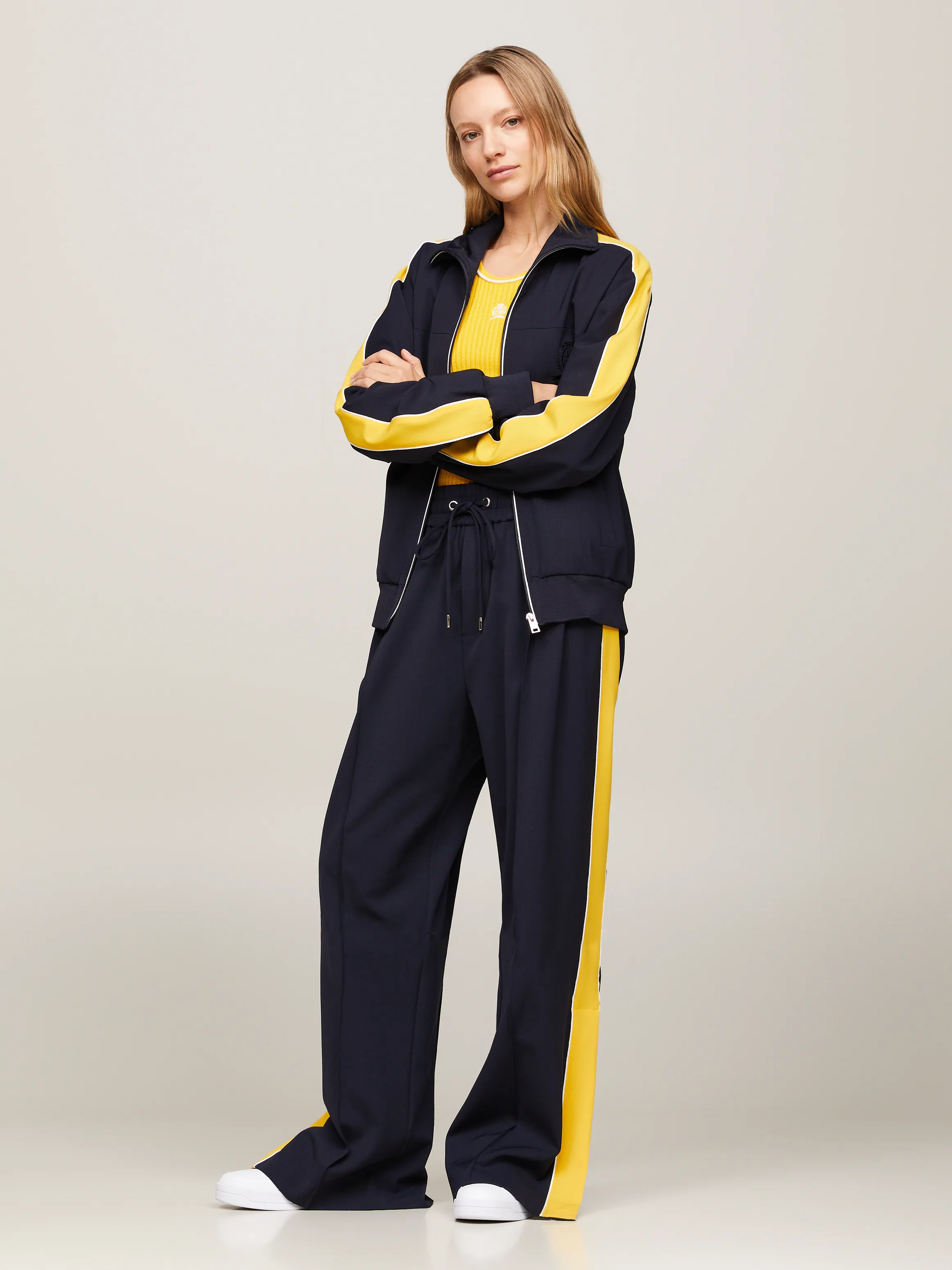 Crest Dual Gender Side Stripe Relaxed Joggers | Pants | Tommy Hilfiger