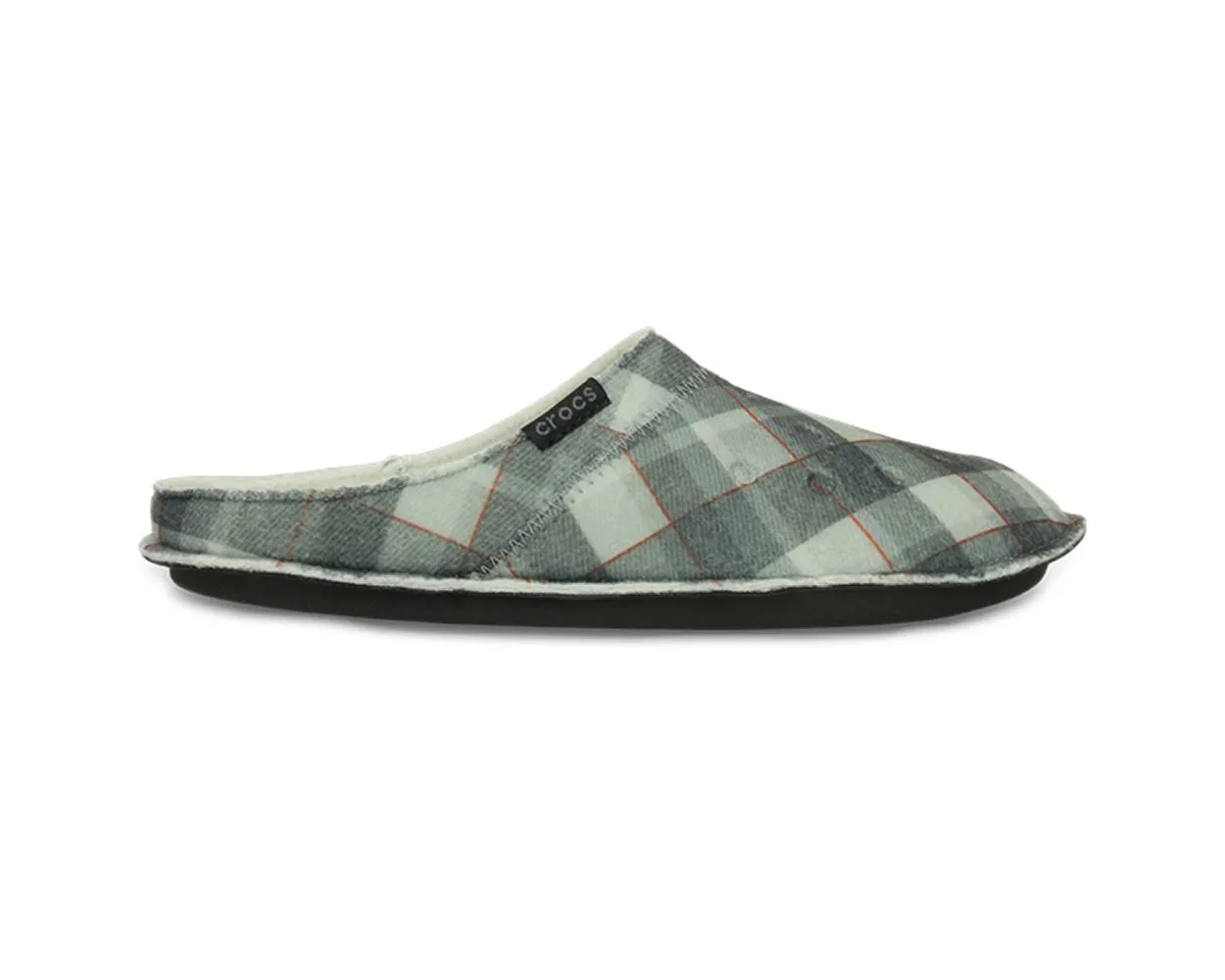 Crocs Classic Slipper Plaid - Black/Oatmeal