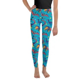 Cute Dinosaur Youth Leggings