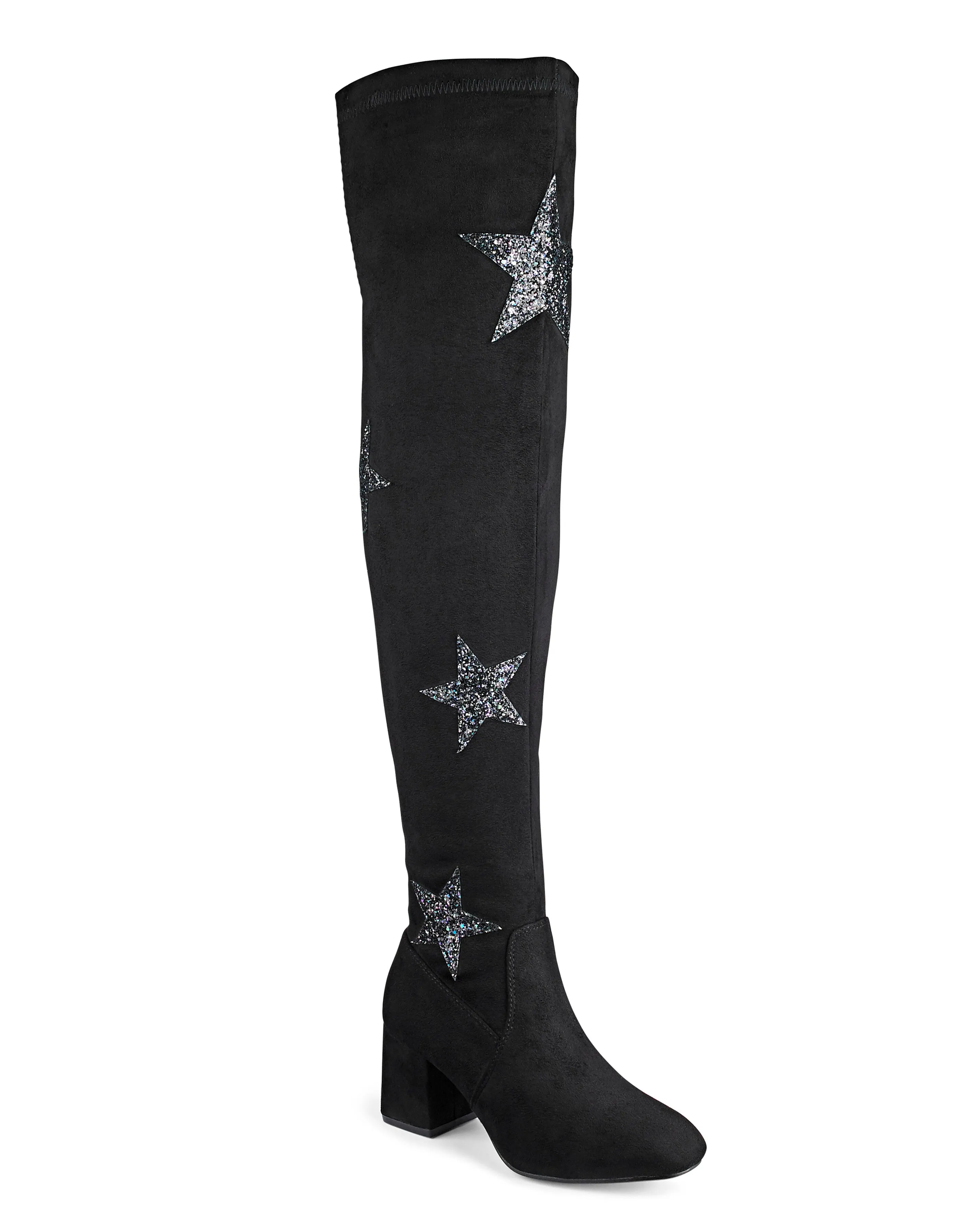 Daisy Street Star Over The Knee Boot | Simply Be