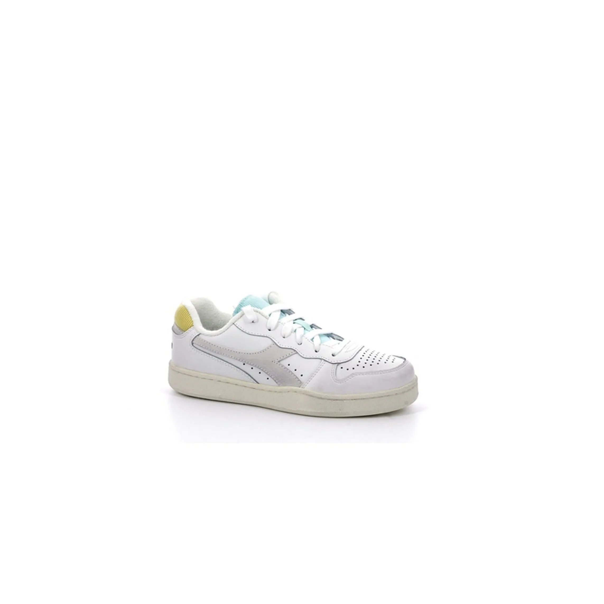 Diadora - Sneakers Mi Bask L Ico W - White/Goldfinch/Blue Tint - Femme