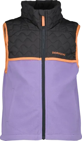 Didriksons Kids' Tistel Vest Jacaranda Purple | Buy Didriksons Kids' Tistel Vest Jacaranda Purple here | Outnorth