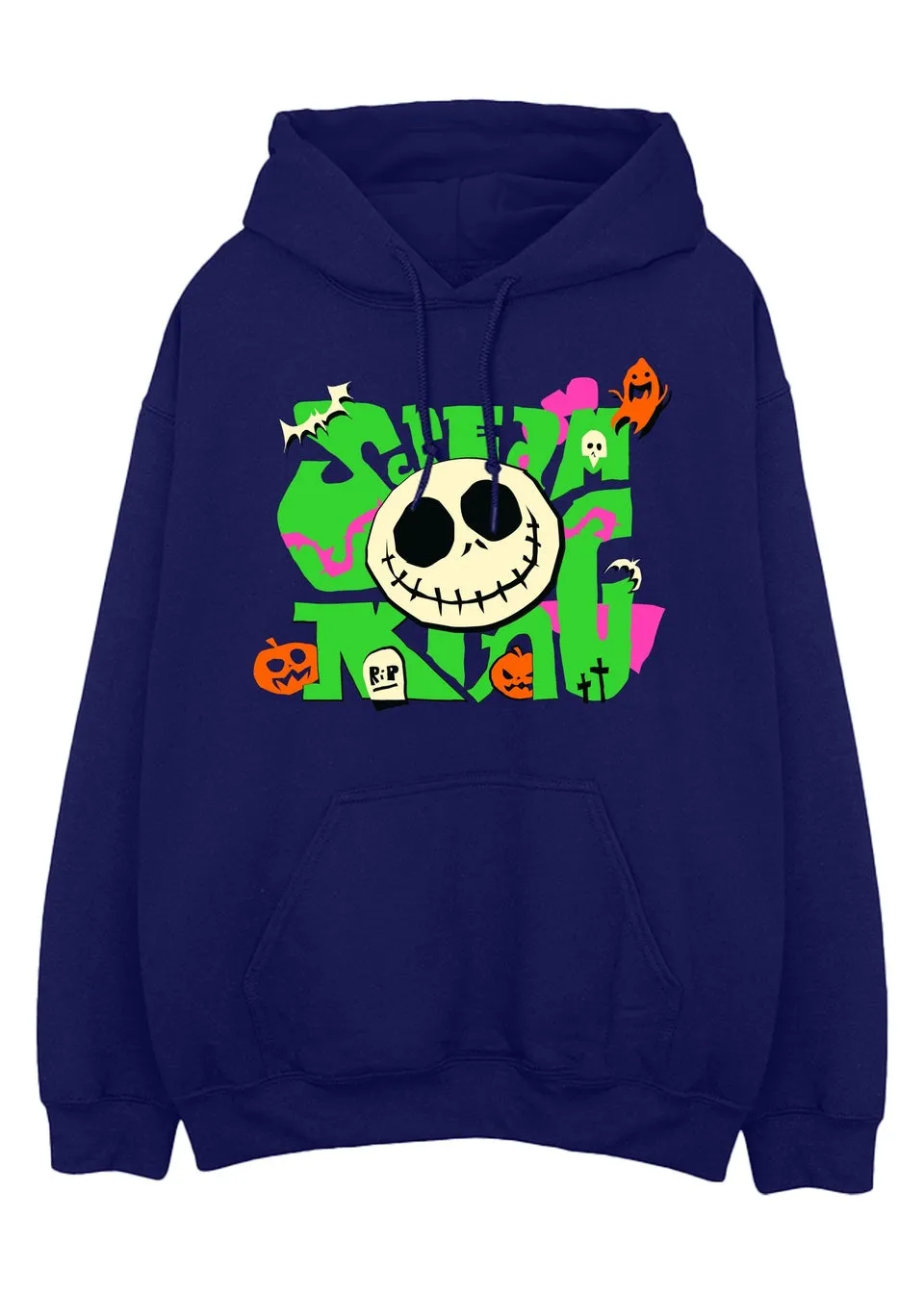 Disney The Nightmare Before Christmas Scream Men Navy Hoodie