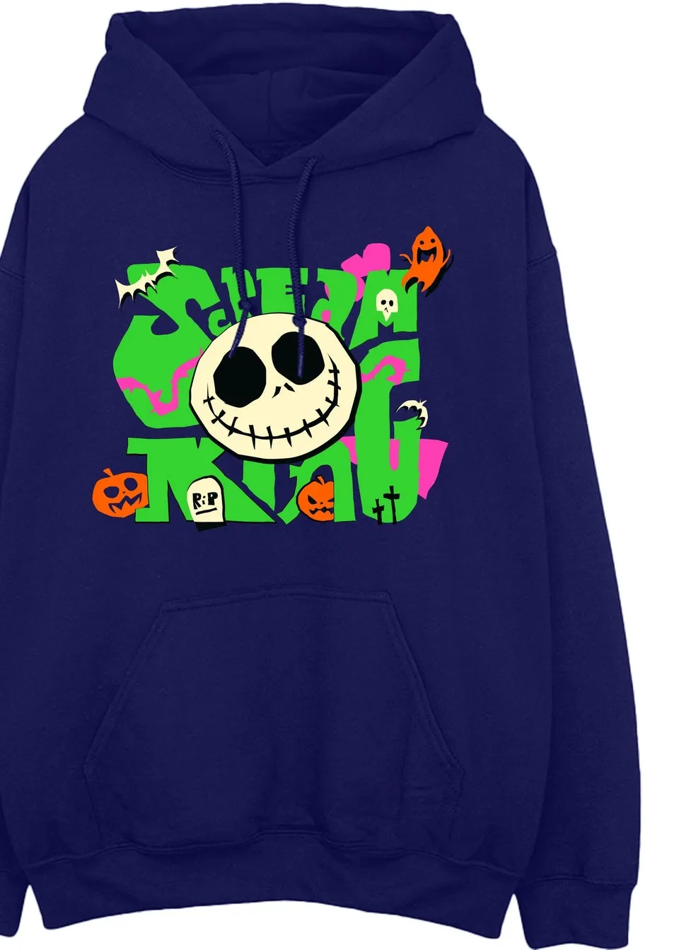 Disney The Nightmare Before Christmas Scream Men Navy Hoodie