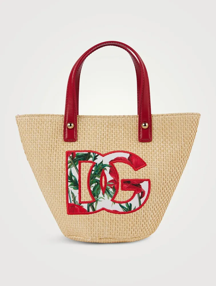 DOLCE GABBANA Raffia Straw Bag