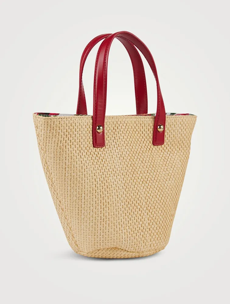 DOLCE GABBANA Raffia Straw Bag