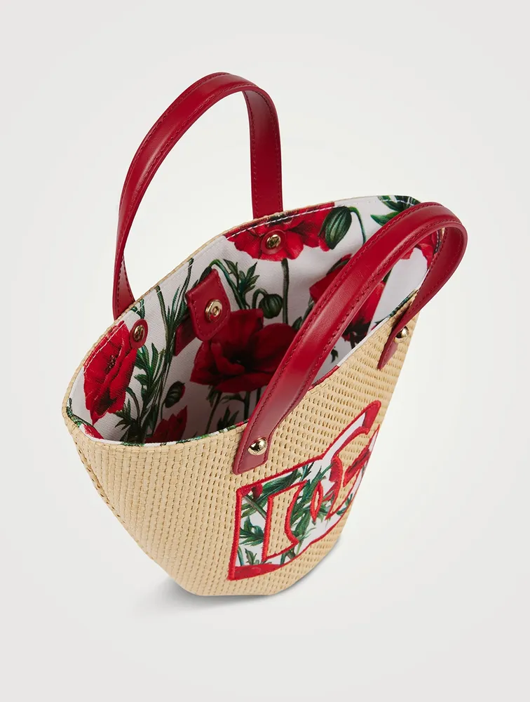 DOLCE GABBANA Raffia Straw Bag