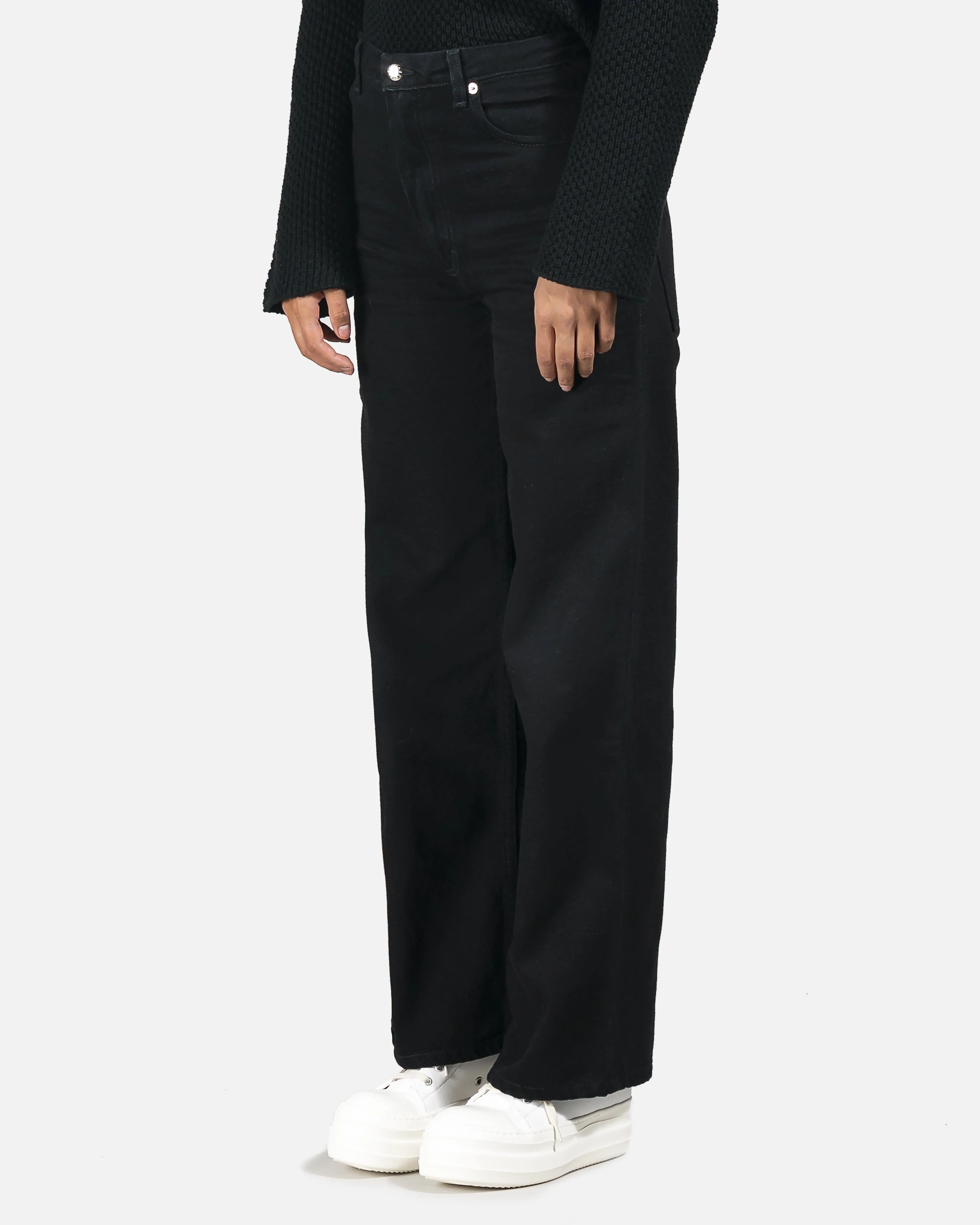 Eckhaus Latta Wide Leg Jeans in Almost Black