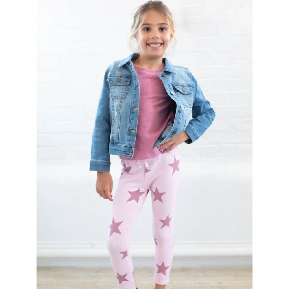 Emily Legging in Ballet Slipper Signature Stars