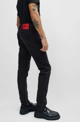 Extra-slim-fit jeans in black comfort-stretch denim