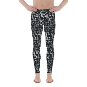 Face Drawings Men's Leggings