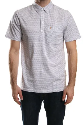 Farah Kasmin Dot Polo in White