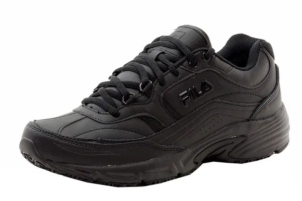 Fila Men's Memory Workshift Sneakers Slip Resistant Trainers Black Sz: 13W