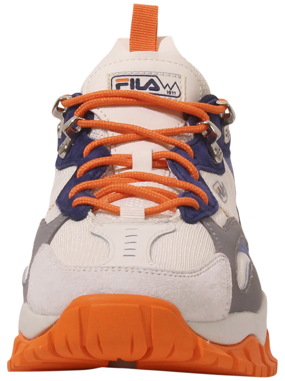 Fila Men's Ray-Tracer-TR-2 Trail Running Sneakers Gardenia/Vibrant Orange Sz 8.5