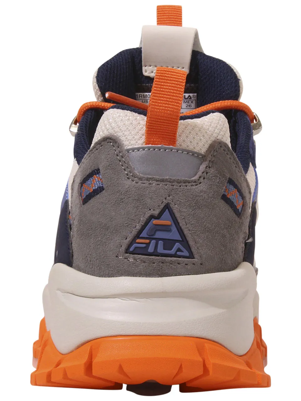 Fila Men's Ray-Tracer-TR-2 Trail Running Sneakers Gardenia/Vibrant Orange Sz 8.5