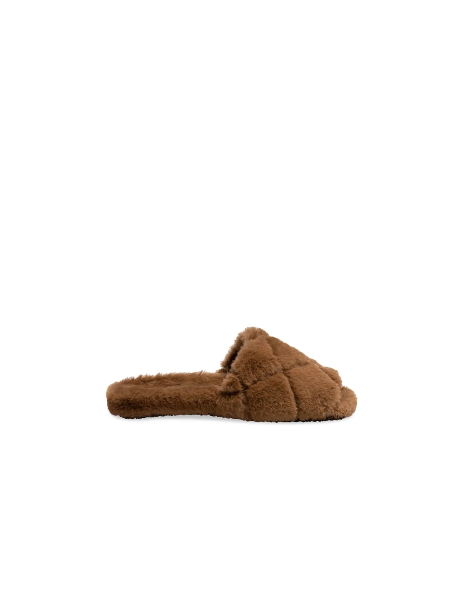 FLATTERED SLIPPER LESLIE BROWN TEDDY