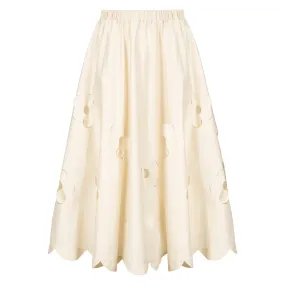 Floral Skirt - Cream