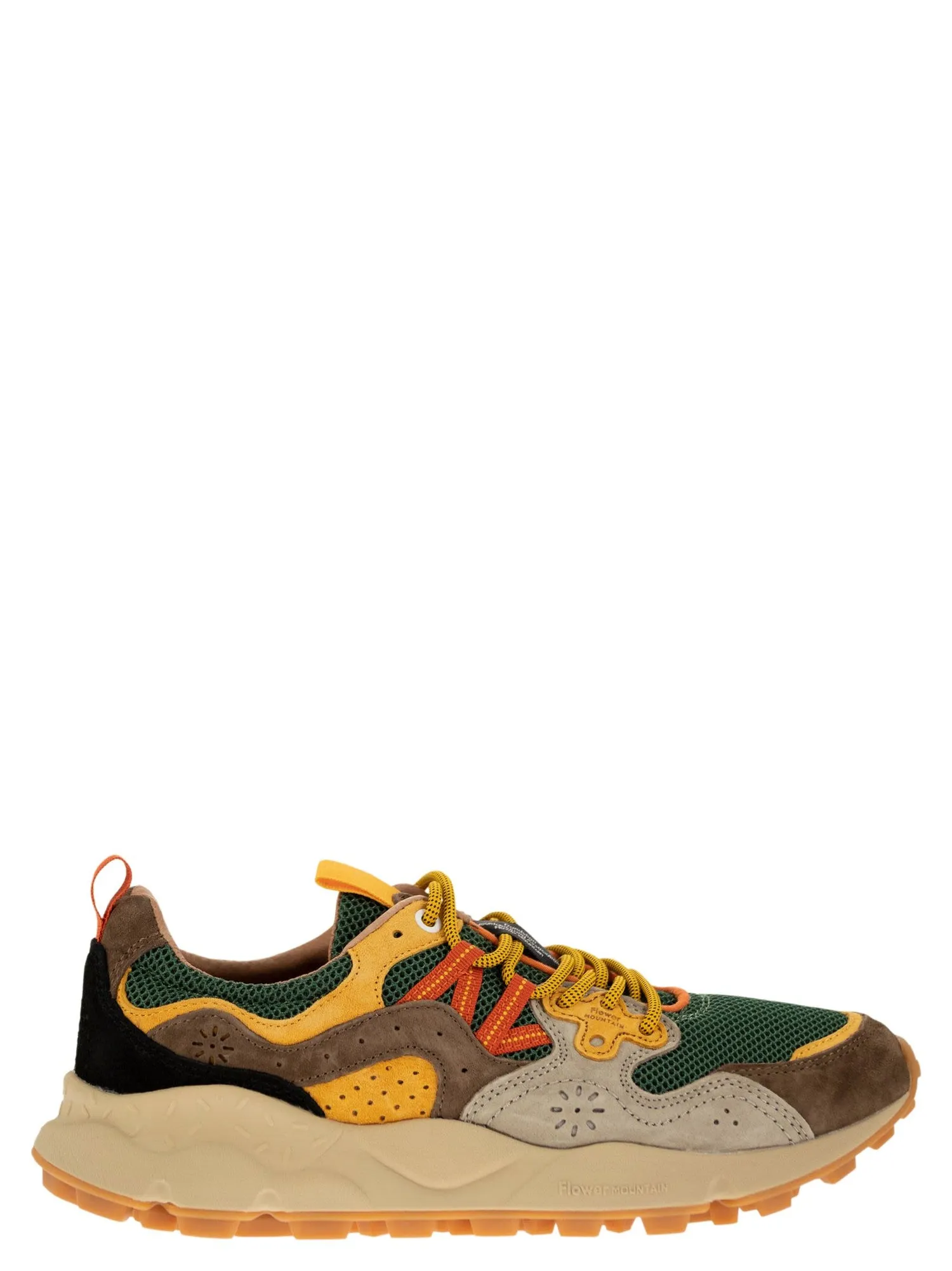 Flower Mountain    Flower Mountain Yamano 3 Sneakers In Suede And Technical Fabric