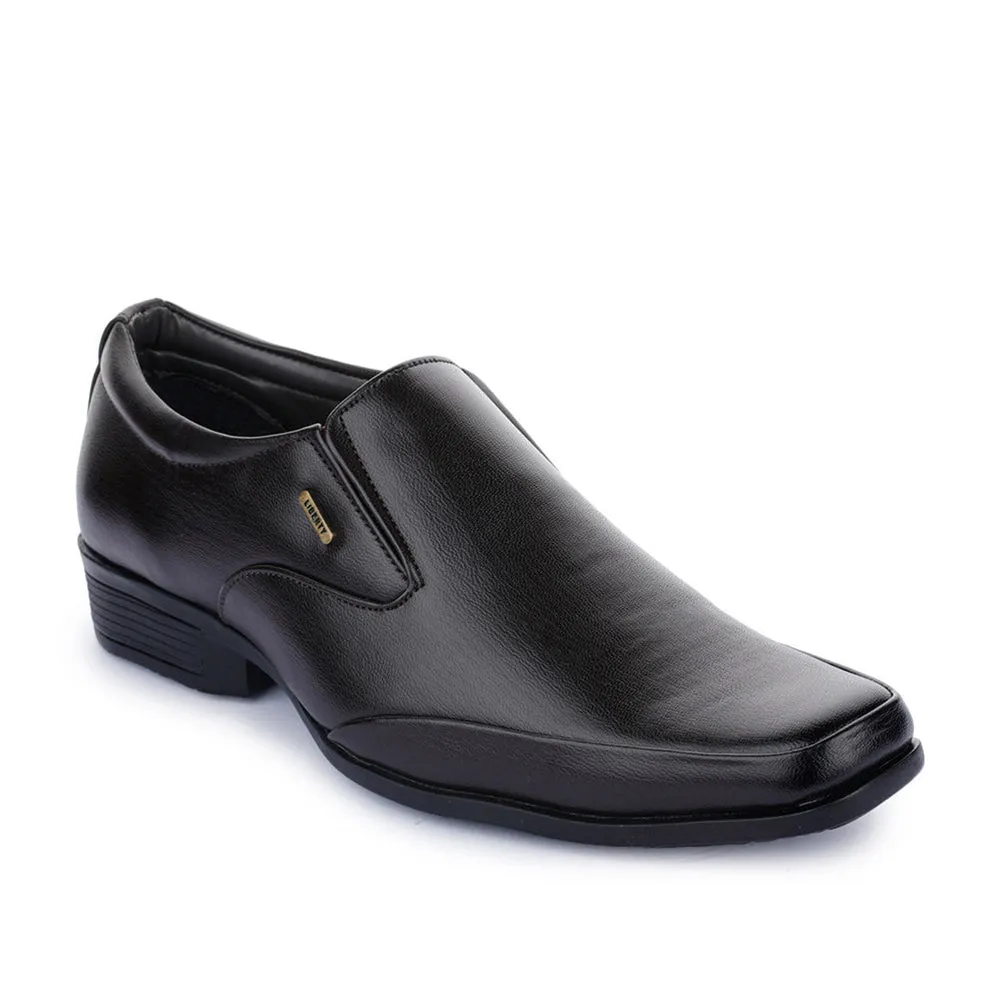 Fortune (Black) Classic Loafer Shoes For Men SRGE-190 By Liberty