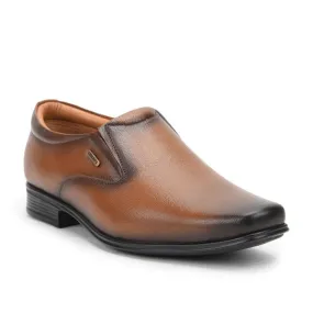 Fortune (Tan) Formal Slip on Shoes For Men Uvl-306 By Liberty