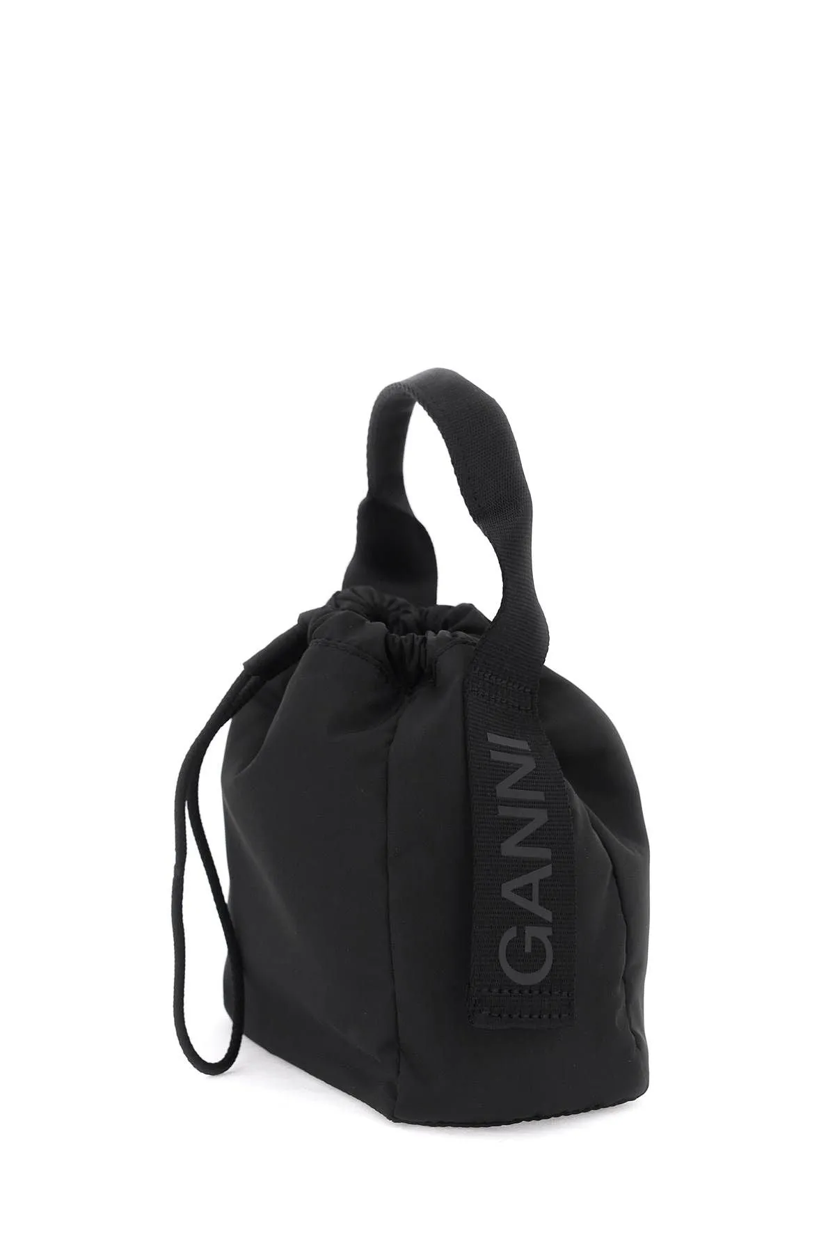 GANNI    Ganni Recycled Nylon Handbag With 9