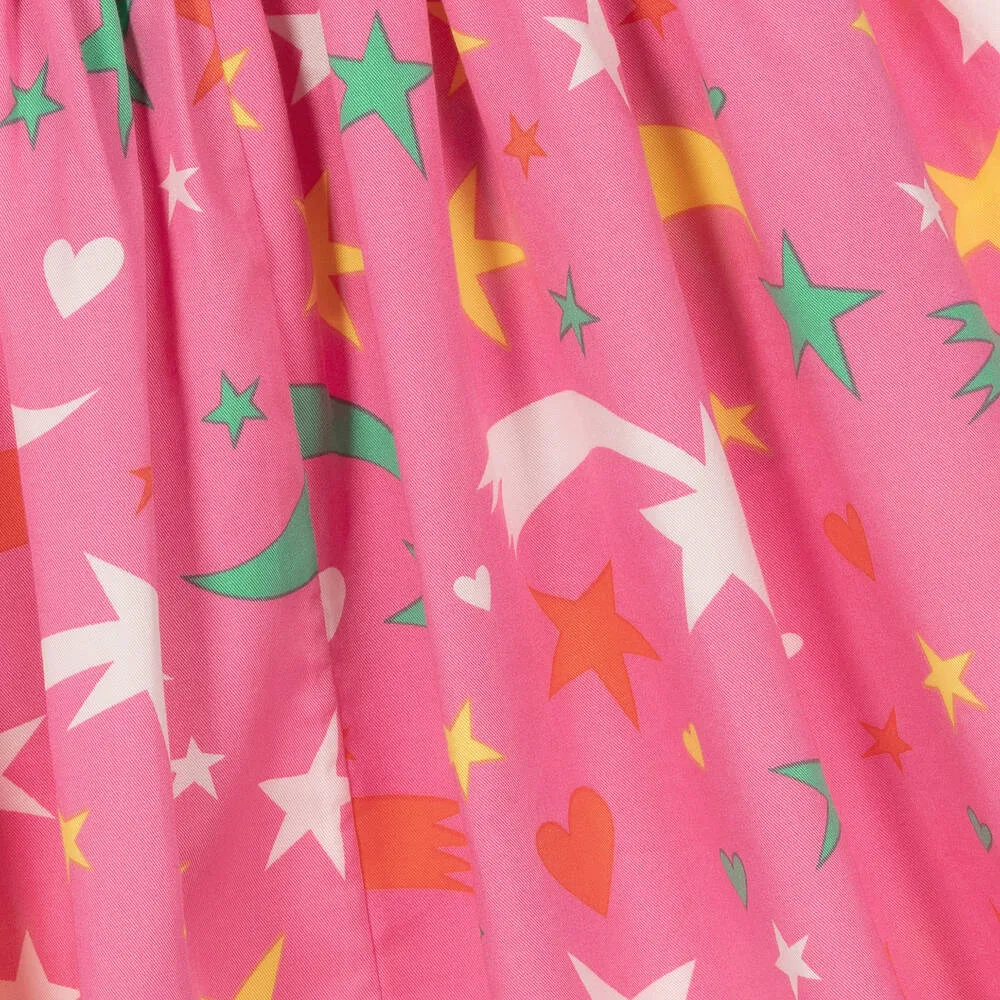 Girls Pink Star Skirt