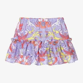 Girls Purple Baroccofest Skirt