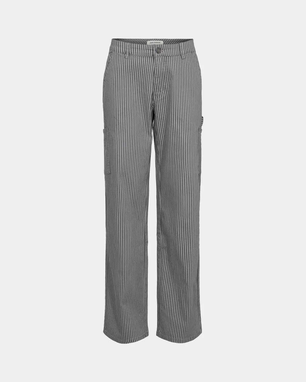 GITTESW TROUSERS - Grey Striped