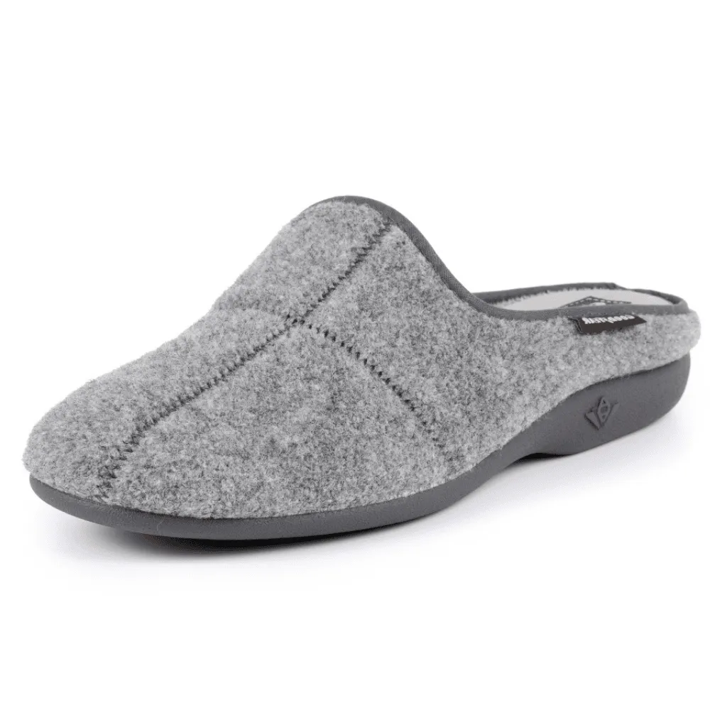 Goodyear Mens Fiasco Grey Mule Slipper