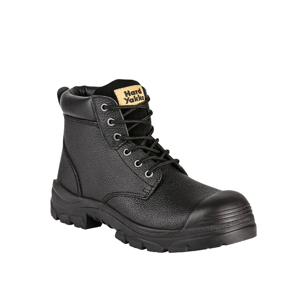 Hard Yakka Gravel Lace Up Steel Toe Safety Boot - Black (Y60086)-