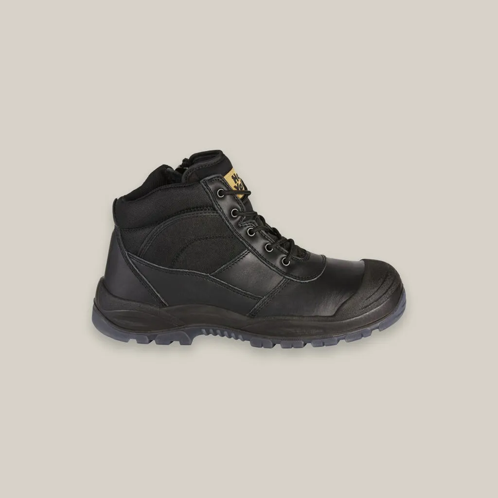 Hard Yakka Utility Safety Boot Side Zip Black