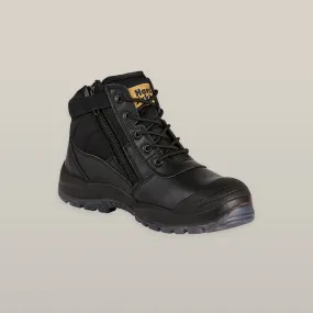 Hard Yakka Utility Safety Boot Side Zip Black