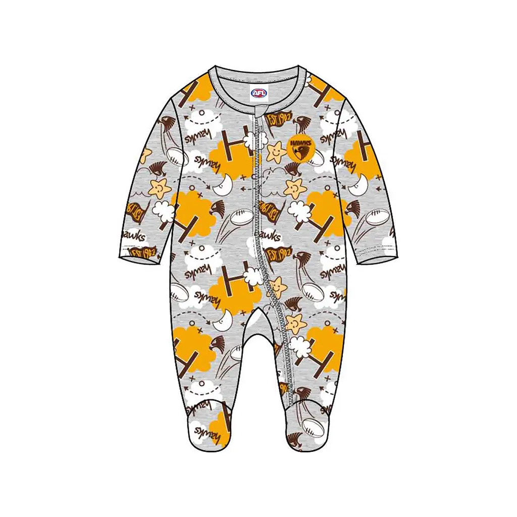 Hawthorn Hawks Baby Cloud Romper