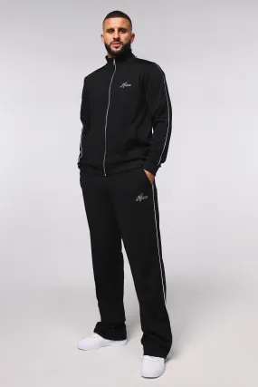 Heavyweight Tricot Man Funnel Neck Tracksuit | boohooMAN UK