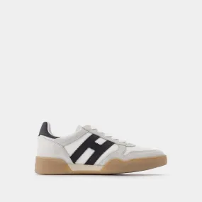 Hogan  H357 Allacciato Sneakers in White Leather