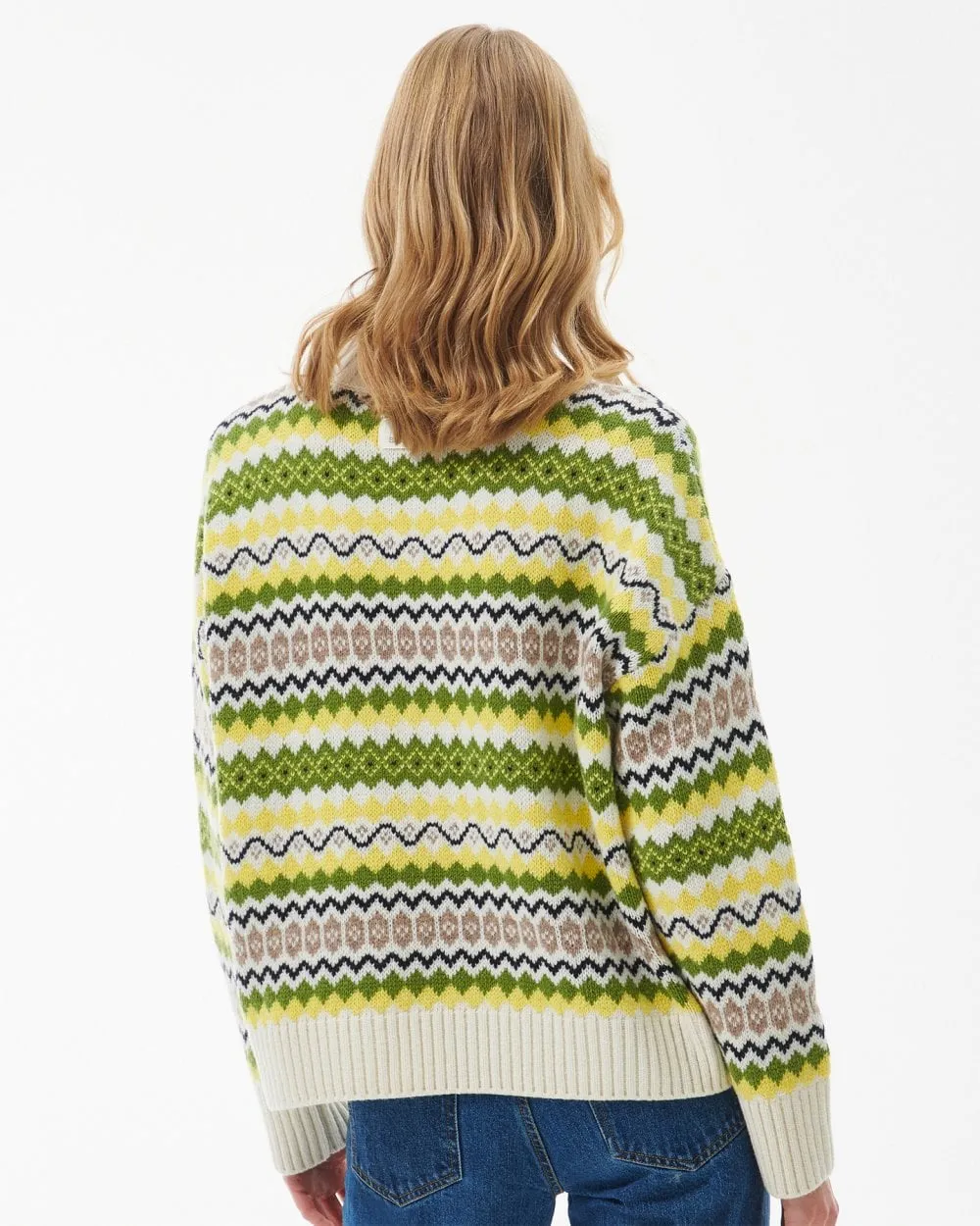 Holkham Womens Funnel Neck Fairisle Jumper