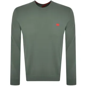 HUGO San Cassius Knit Jumper Green