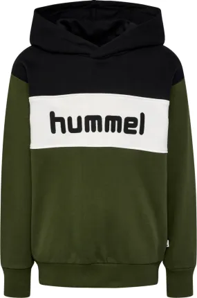 Hummel Kids' hmlMORTEN Hoodie Olive Night | Buy Hummel Kids' hmlMORTEN Hoodie Olive Night here | Outnorth