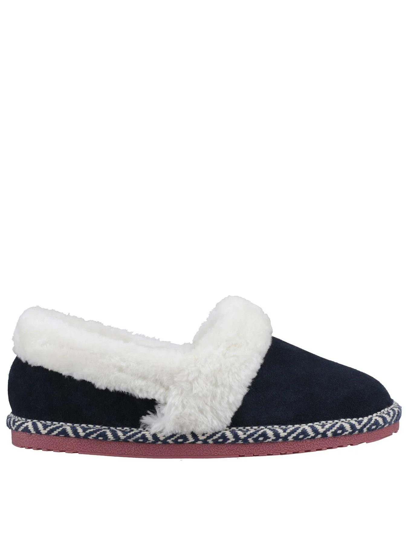 Hush Puppies Ariel Aztec Slipper - Navy