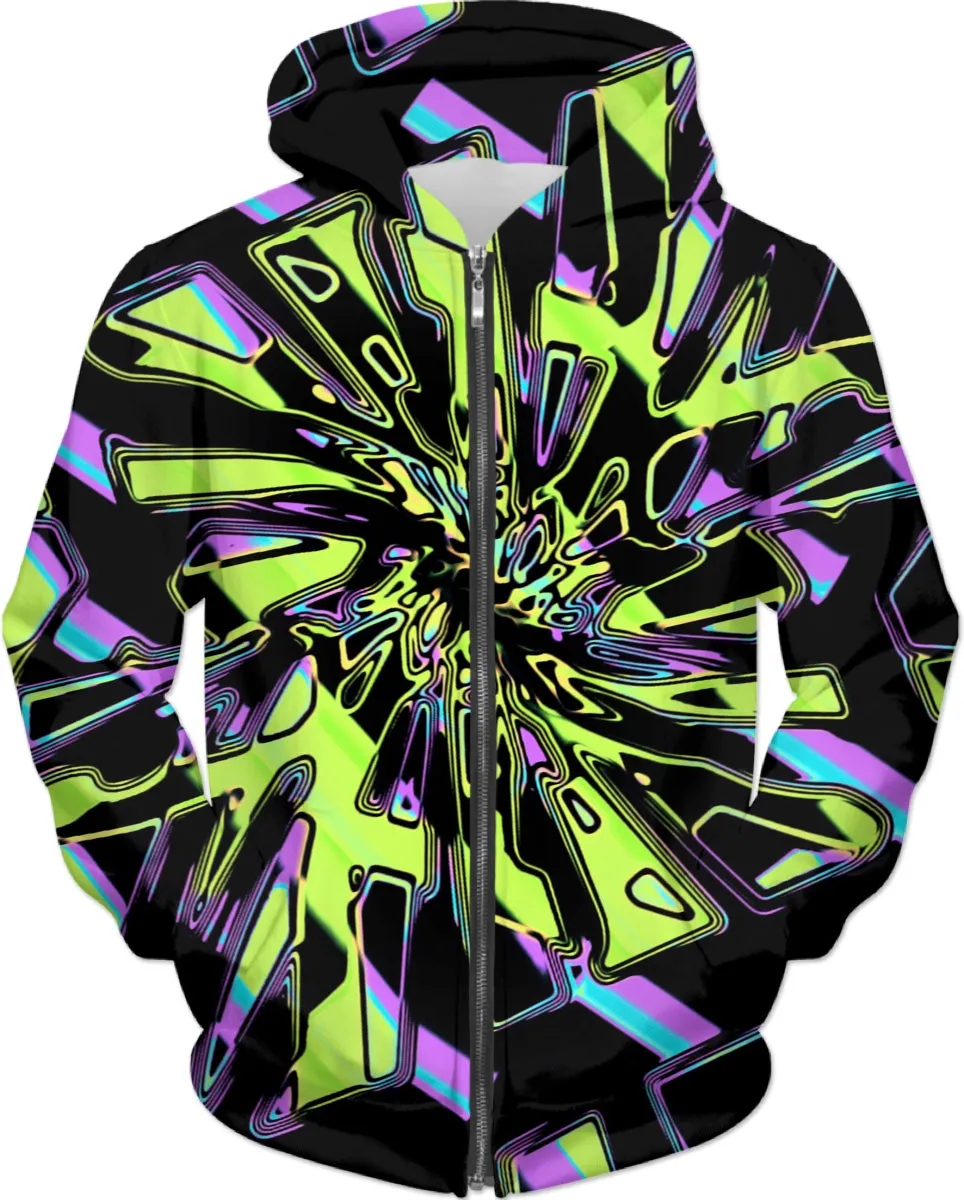 Hypno Chrome Psychedelic Hoodie