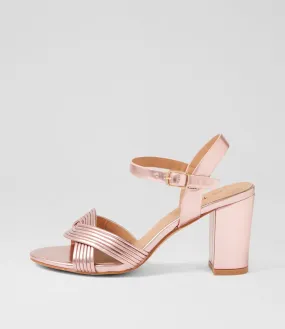 I LOVE BILLY Gilda Pale Pink Metallic Sandals