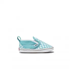 Infant Vans Slip-On V Crib (Adriatic Blue/White)