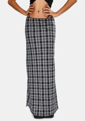 Inkblot Check Sayang Skirt-