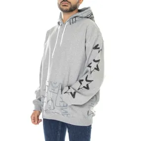 Iuter Mens Inner Iuter Melange Hoodie Light Grey 