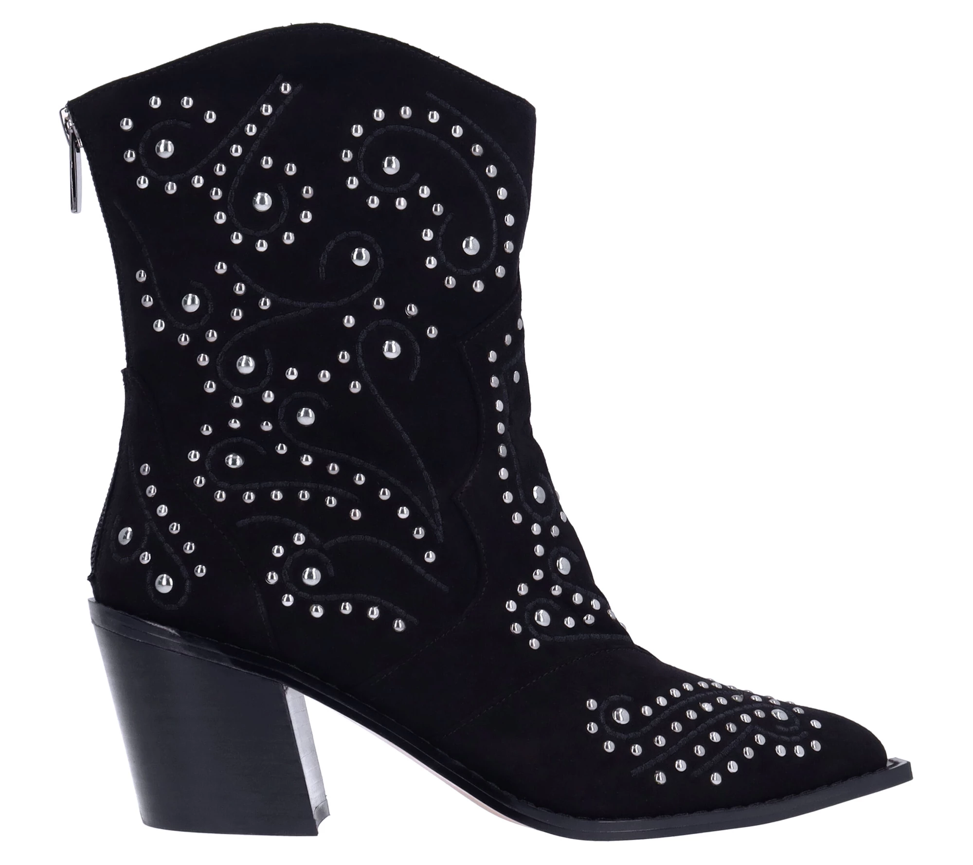 J. Renee' Heeled Cowboy Boot - Maddi Faux Suede