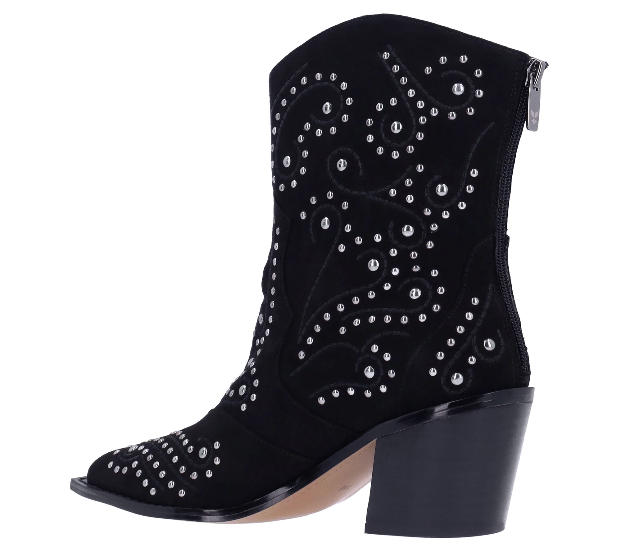 J. Renee' Heeled Cowboy Boot - Maddi Faux Suede