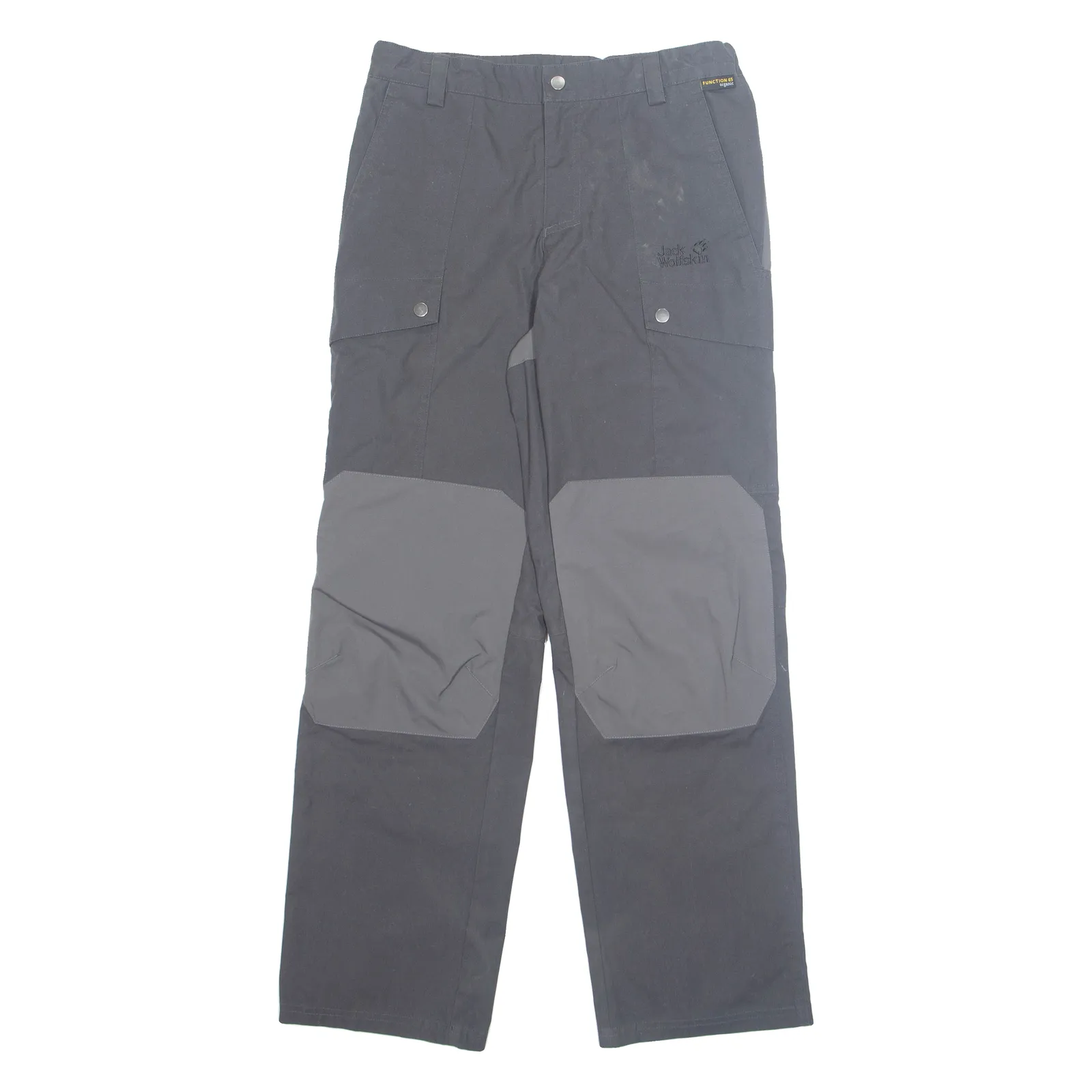 JACK WOLFSKIN Outdoor Boys Trousers Grey Regular Straight Nylon W28 L29