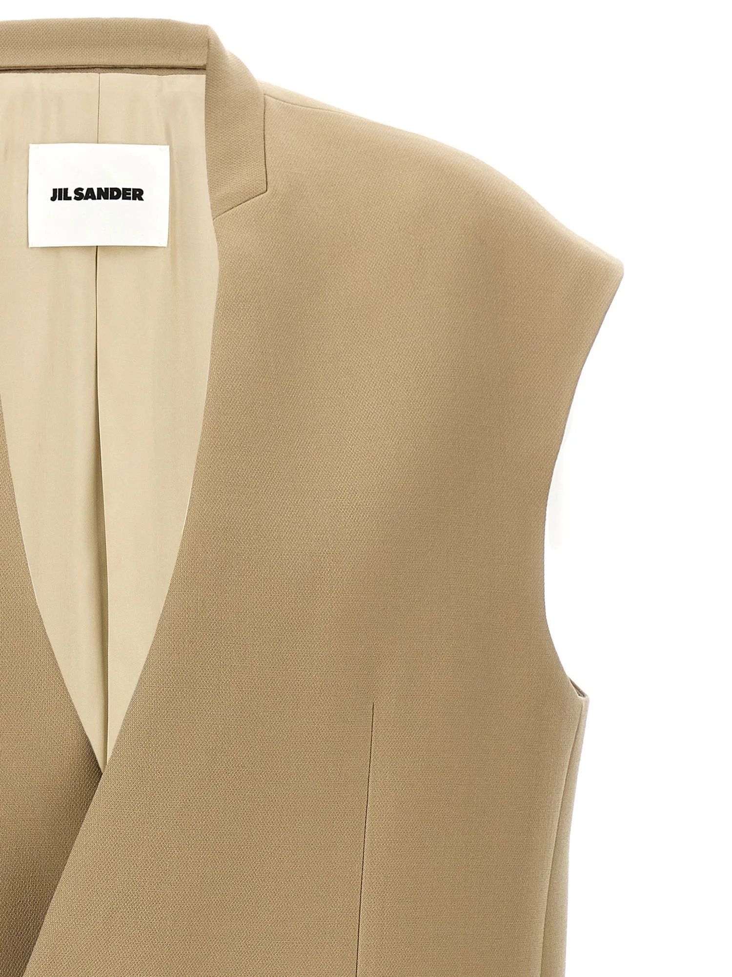 Jil Sander    Jil Sander Oversized Tailored Vest